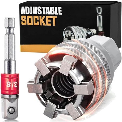 Steckschlüssel Universal Chrom-Vanadium 10-19mm verstellbar Adapter Werkzeug