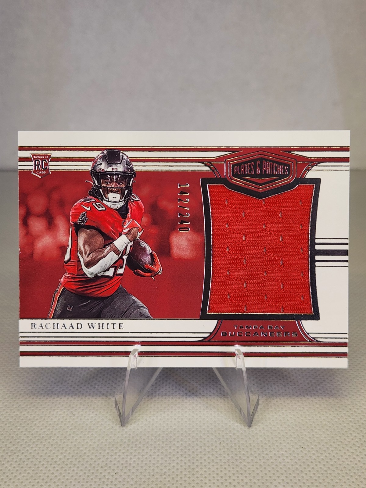 Rachaad White Panini Chronicles Plates & Patches Rookie Jersey #PPRAW Base