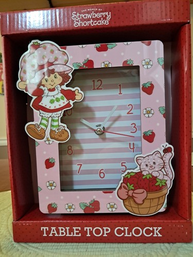 Strawberry Shortcake Tischuhr Brandneu! - Bild 1 von 6