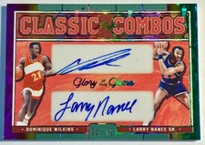 2025 Leaf Glory Of The Game DOMINIQUE WILKINS LARRY NANCE Combos Dual Auto 5/12