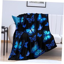 Butterfly Blanket Blue Butterflies Throw Blanket Ultra Soft 50"x40" Butterfly 2