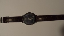 Zeppelin Nordstern Schweizer Quarzuhr blau/schwarzes Zifferblatt BIG date Dual time 7540M-3
