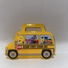 Seasame Street School Bus Small Snack Carry Case 6.25 Inch Length Or Toys