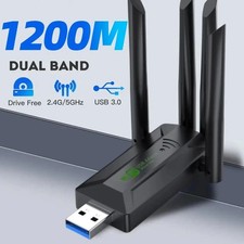 USB 3.0 WiFi 6 Adapter 802.11AX 1200Mbps 2.4G 5G Dual Band Network Card