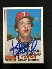 KENT HRBEK 1982 TOPPS TRADED ROOKIE SIGNED AUTOGRAPHED CARD #44T TWINS