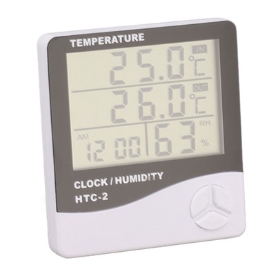 Indoor Outdoor Thermometer High Accuracy Digital Hygrometer Large Screen AC JJ