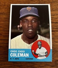 1963 Topps Baseball Set-Break # 27 Choo Choo Coleman NR-MINT
