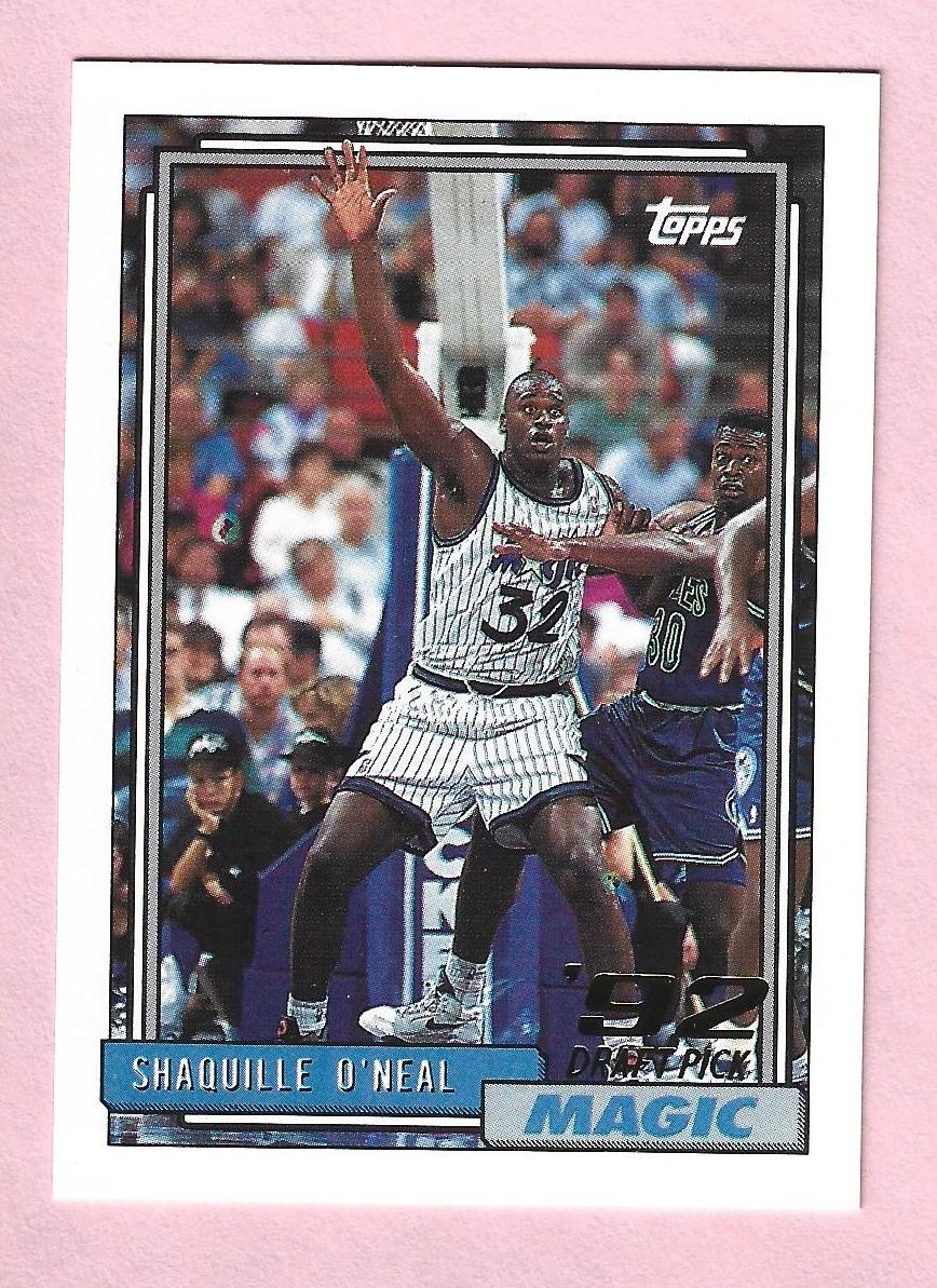 1992-93 Topps Shaquille O'Neal ROOKIE RC #362 Orlando Magic HOF