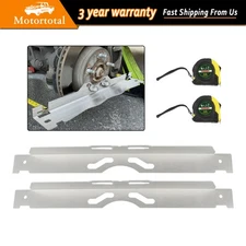 Toe Alignment Tool Plates With 2 Tape Measures, Car Wheel Alignment Gauge Set