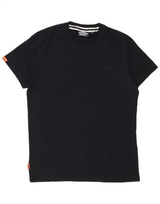 SUPERDRY Mens T-Shirt Top XL Black Cotton AI16