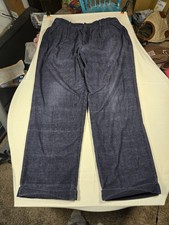 Izod Pants Mens 38x32 Blue Navy Corduroy Flat Front Zipper Fly Pockets