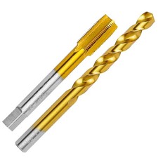 M12x1.0 Tap and 11.0mm Drill Bit Kit, M2 HSS Metric Drill and Tap Set, Combinati