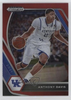 2021-22 Panini Prizm Draft Picks Red Prizm 66/299 Anthony Davis #58 14md