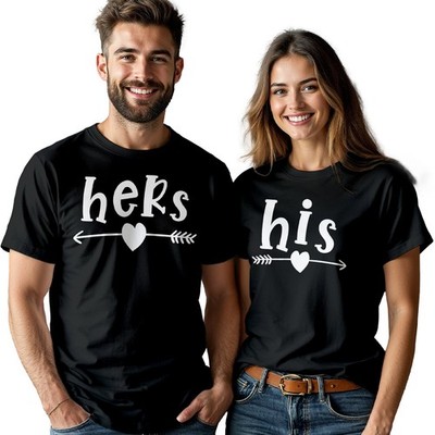 Passende T-Shirts für Sie und Sie Paare Geschenk Hochzeitstag Verlobung Braut