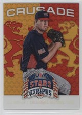 2015 Panini Stars and Stripes Crusade Red 35/99 AJ Minter #2 1s8