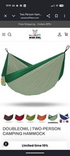 Wise Owl Outfitters Camping Hammock – 500lbs Double, Sage & Dark Green