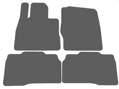Velours Fußmatten für Ford Explorer VI PHEV hybrid U625 2020-... , Graphit x14 R