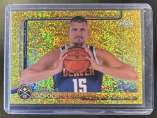 2025-26 Topps Chrome Nikola Jokic Variation Gold Speckle Refractor SSP #/50