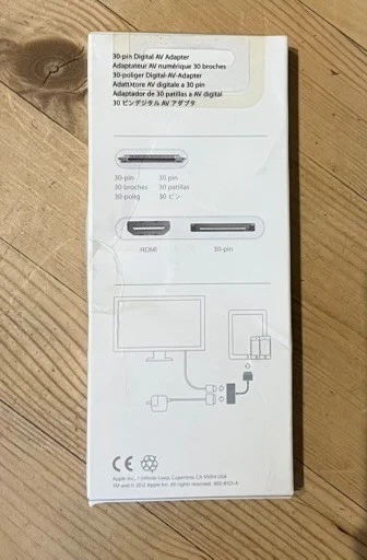 Original Apple Digital AV Adapter MD098ZM/A 30Pin auf HDMI, OVP