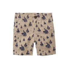 NWT Janie  Jack Sailboat Twill Shorts 6  12 Months Khaki Nautical