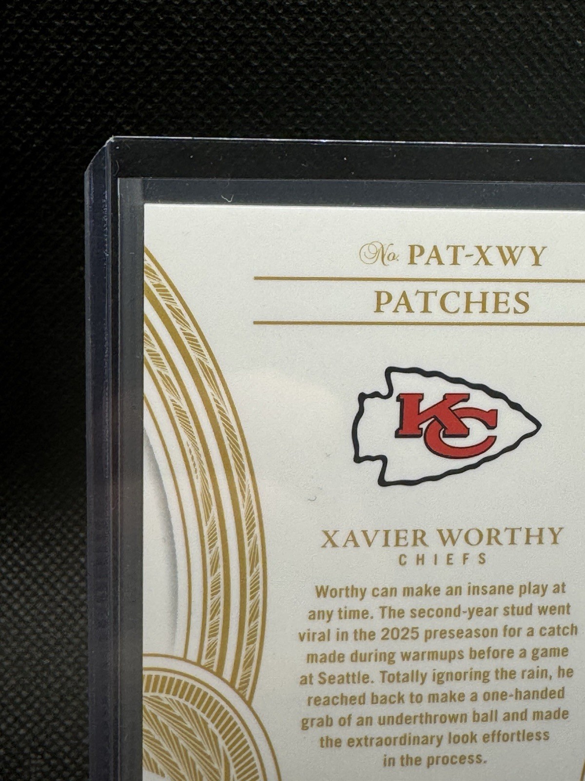 2025 Flawless Xavier Worthy #PAT-XWY Black Patches Tag #’d 1/1 Chiefs 1 Of 1 view 10