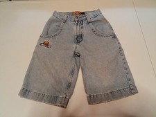 Vintage JNCO Jeans Skater Shorts Jorts Distressed Grom Patch 22" x 20.5" Size 8
