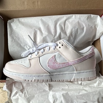 Nike Dunk Low Pink Paisley Women's White Pearl Pink Sneakers FD1449-100 2023