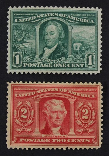 CKStamps: US Stamps Collection Scott#323 324 1c 2c Mint HR OG