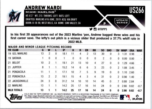 2023 Topps Chrome Update #USC55 Andrew Nardi - Bild 2 von 2