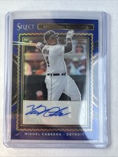 2025 Panini Select 23/49 Legendary Signatures Miguel Cabrera Blue Prizm /49 (AU)