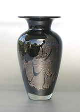 Richartz Art Collection Schwarzglas Vase, sig...