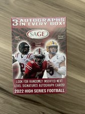 2022 SAGE NFL DRAFT FOOTBALL HIGH Series BLASTER BOX 3 Autographs