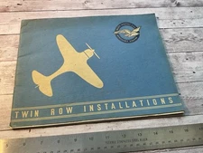 ORIGINAL 1936 PRATT WHITNEY TWIN WASP JR AND TWIN WASP AIRCRAFT ENGINE BROCHURE