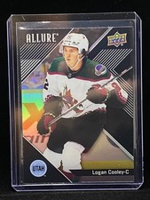 1$ UD 2024-25 Upper Deck Allure Black Rainbow #42 Logan Cooley Utah