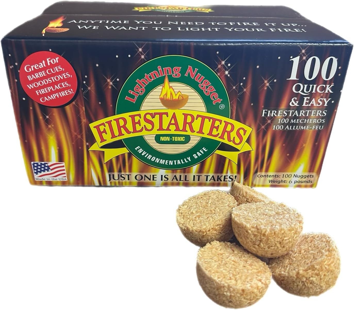 Lightning Nugget Firestarter Nuggets (100-Count)