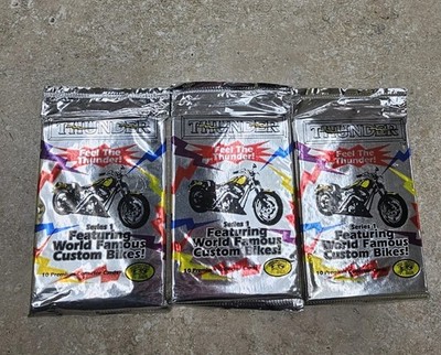 1993 Collector's Edge  Thunder: World Famous Custom Bikes! 3 Unopened Packs!