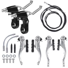 Mountain Bike V Brake Set Complete Front & Rear V-Brake Replacement Kit for MTB