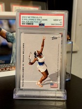 ⭐️ SERENA WILLIAMS VENUS 2003 NETPRO ELITE MAJOR MATCH UP PSA 10 GEM RC SP 🔥