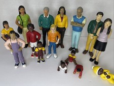 Lot 15 Lakeshore Learning Community Block Multi Race People Figures Vintage