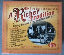 A RICHER TRADITION: COUNTRY BLUES AND STRING BAND MUSIC 1923-1942 / JSP 4CD BOX