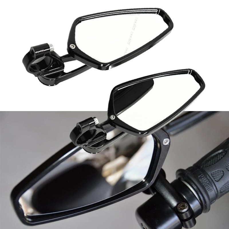 7/8" Motorcycle Bar End Mirrors Rear View For Honda Rebel CMX 250 300 500 1100