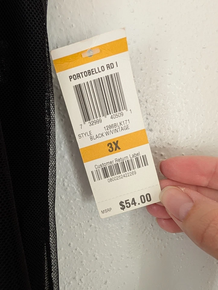 Falda de tul Style & Co para mujer transparente en capas bordado completo talla 3X Foto 2 de 4