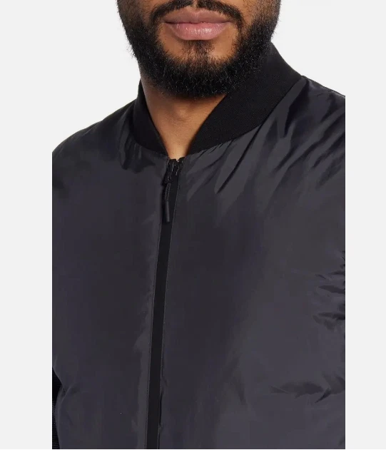 THEORY Regular Fit Greene Treck  Down Puffer Vest - Grey/Black - Lg Retail $325 - Image 3 of 4