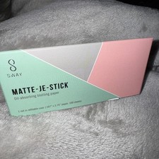 2x SWAY Matte-je-stick Oil Blotting Paper for Face 100 Papers  Holder - Matcha