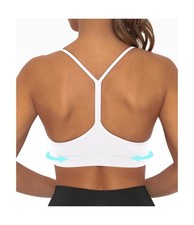Comper Y Back Sports Bra for Women Low Impact Racerback Workout Bra... Fast Ship