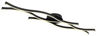Globo D Geronimo Deckenleuchte Metall Schwarz Matt, Led, 3000 K, 3610 Lm, IP20,
