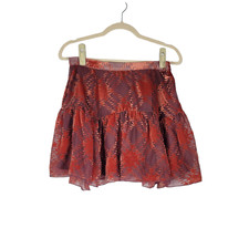 Urban Outfitters Mini Skirt Womens size M Red Rouge Side Zipper LIned NWT 69