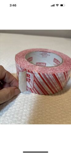 ‘Tamper Evident' Print Tape Uline Brand, Impossible To Realign, 2” X 110 Yards - Picture 2 of 5