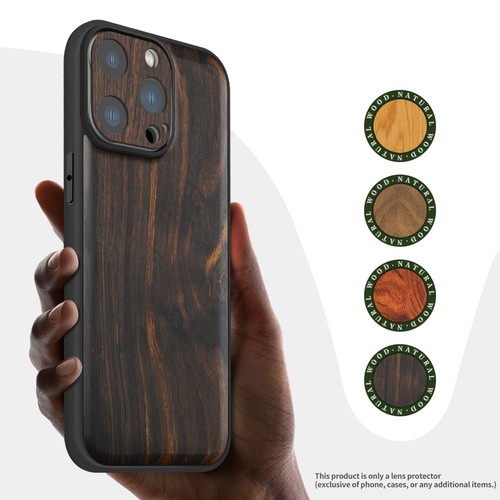 For iPhone 13 mini 14 15 Pro Max Plus Wood Camera Lens Cover Protector - 第 2/17 張圖片