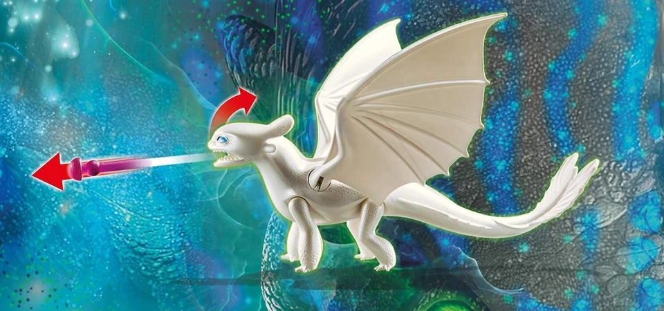 How to Train Your Dragon III Light Fury & Baby Dragon Playset with Accessories - Image 3 of 3